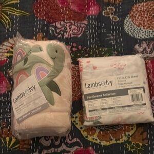 Lambs and Ivy Sea Dreams Crib Bedding Set - Multicolor